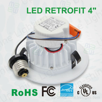 LM79 LM80 chip Energy Star UL listed 9W 12W 4\" retrofit dimmable led recessed light ul